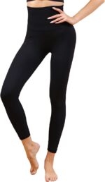 high-waisted compression leggings for support