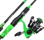 fishing rods and reels for angling in streams and lakes