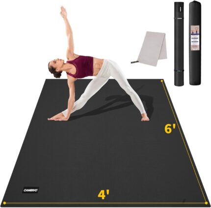 Yoga mats for comfortable stretching and floor exercises