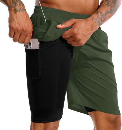 breathable mesh running shorts for mobility