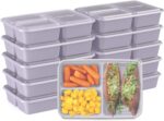 Meal prep containers for portion control and convenience