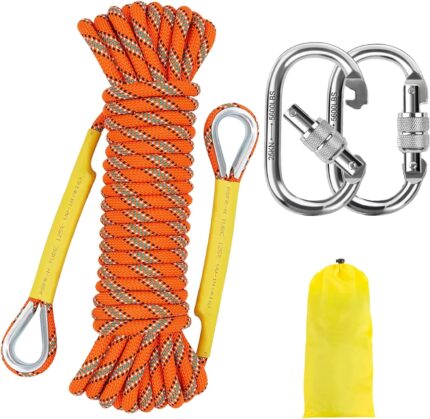 carabiners for securing ropes and gear