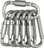 carabiners for securing ropes and gear