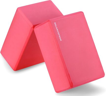 yoga blocks for support during yoga poses and stretches