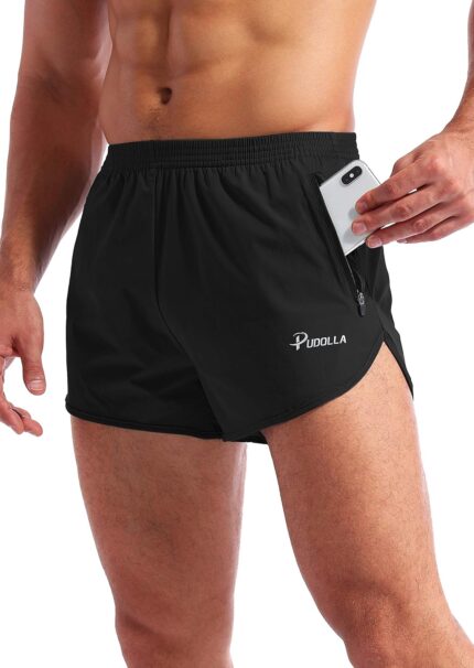 running shorts with built-in pockets for storage