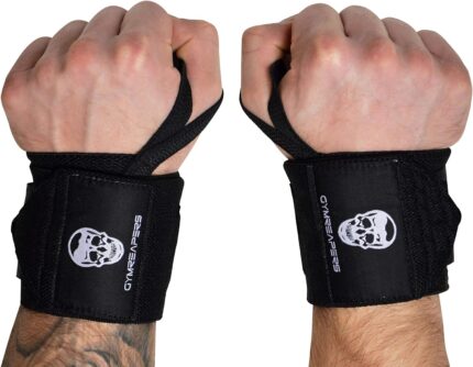 wrist wraps for wrist support during heavy lifts